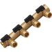 Guareschi - Collecteur modulaire sanitaire mâle femelle 20x27 avec vannes 4 départs 15x21 mâle