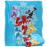 Power Rangers Deken 152 x 127 cm Polygon Blast Silky Touch Super Zachte Sprei Deken