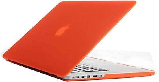 By Qubix MacBook Pro Retina 15 inch cover - Oranje