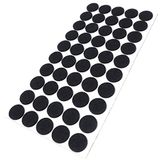 Adsamm® / 50 x zelfklevende viltglijders/Zwart/ø 22 mm/Rond/Meubelviltglijders met een dikte van 3,5 mm/Meubel- en vloerbescherming