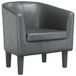 VidaXL Fauteuil Similicuir Gris