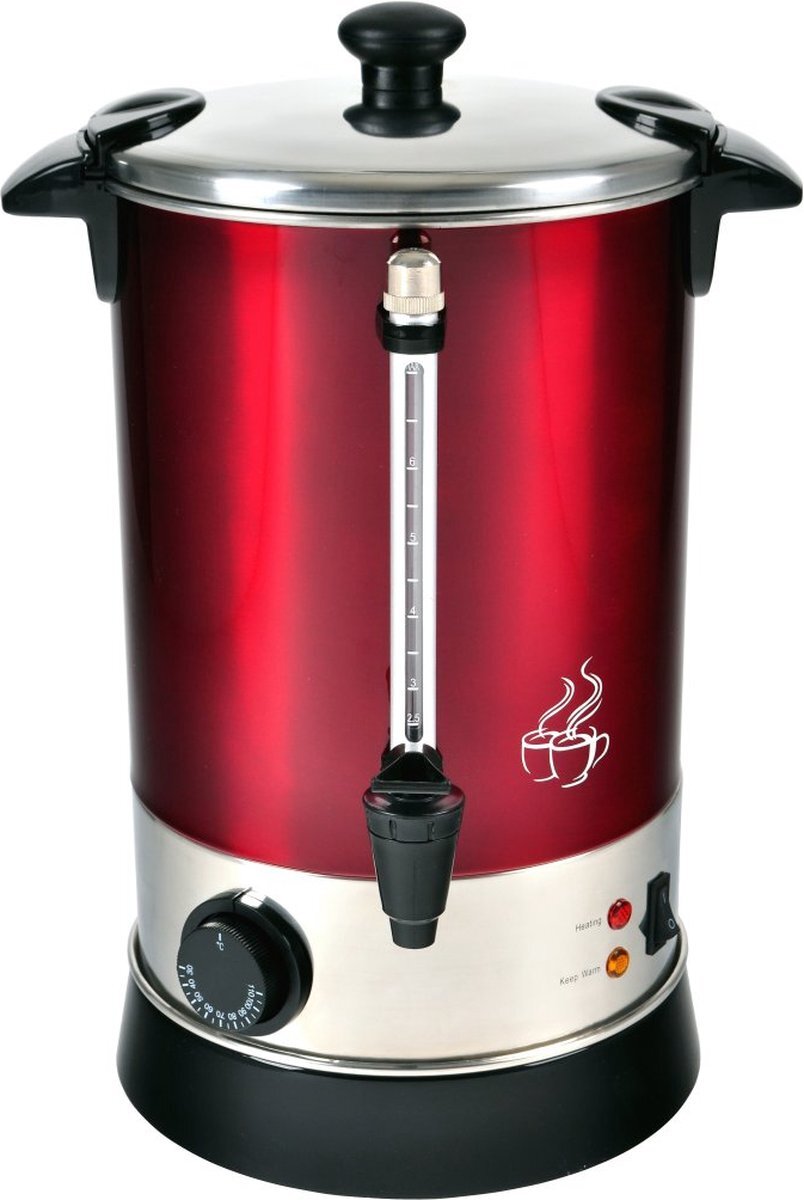 Kalorik Team Kalorik GW 900 - Gluhweinketels - Warme dranken ketel - 6.8 L - 950 W - Rood