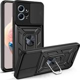 Techsuit Hoesje geschikt voor Xiaomi Redmi Note 12 - Camshield Back Cover - Zwart