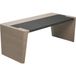 Quadrifoglio Bureau de direction droit placage bois X10-serie - 230 cm