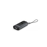 Ledlenser K6R Safety, compacte sleutelhangerlamp, 400 lumen, oplaadbaar, met USB-A interface, met schel alarmfunctie (grijs)