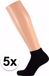 5 paires de chaussettes basses noires pour femme, pointure 36-41