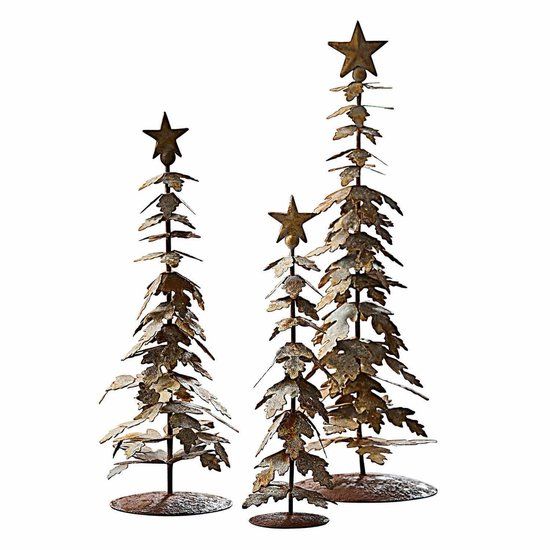 LOBERON Sierboom set van 3 Laruns antiekwit