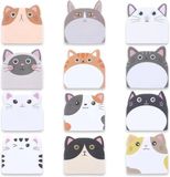 Merkloos Zelfklevende notitieblaadjes met kattenmotief - 270 stuks, Kawaii schoolbenodigdheden voor kinderen