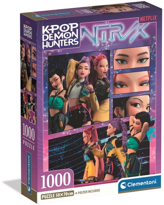 Clementoni K-Pop Demon Hunters Puzzel 1000 Stukjes