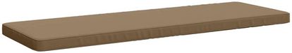vidaXL - 1-delig - Coussin de banquette - VUGHT - 100% - Polyester - Taupe - 150 x 50 x 5 cm