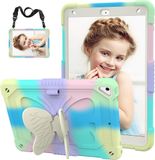 Merkloos iPad Air 5e generatie hoes iPad Pro 11 inch hoes 4e 3e voor kinderen meisjes met schermbeschermer, vlinderstandaard, schouderband, potloodhouder hoes voor iPad Air 4e generatie 10,9'' paars