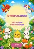 Dyremalebog. Med 40 søde dyretegninger: Til børn fra 3 år