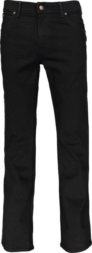 Wrangler Texas Black Overdye Authentic Straight Jeans - Men - W31/L32