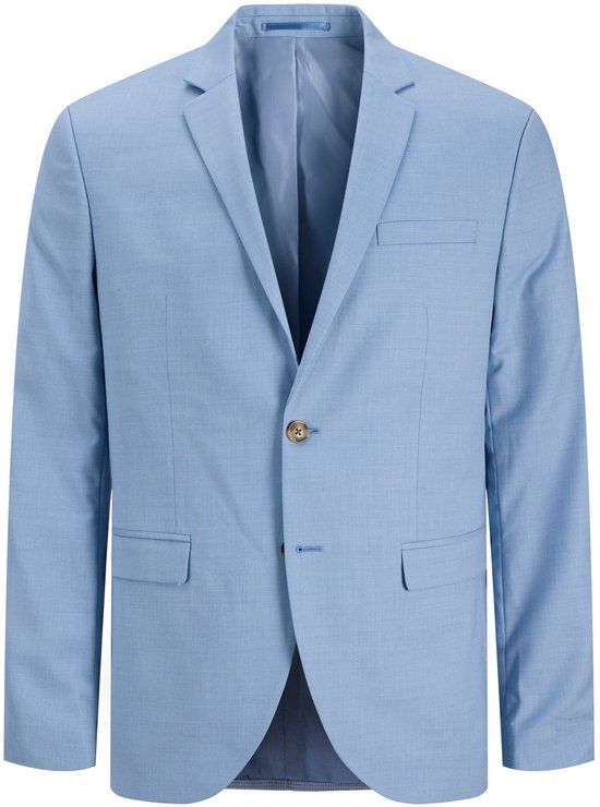 JACK&JONES JPRSOLARIS BLAZER NOOS Heren Colberts Slim Fit Zakelijk Mannen Ashleigh Blue Polyester Wol Viscose