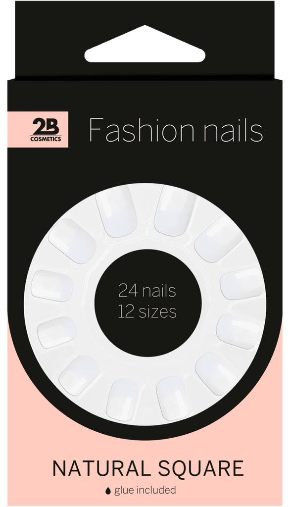 2b Nails Natural Square - 8717591567202