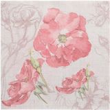 Papstar 50 Servetten ROYAL Collection 1/4 vouw 40 cm x 40 cm turkoois Blossom