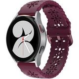 Samsung Galaxy Watch 4 40mm bracelet en silicone avec motif (bordeaux)