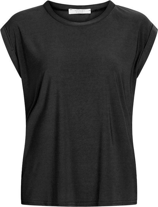 SISTERS POINT T-shirt Low - zwart - maat M