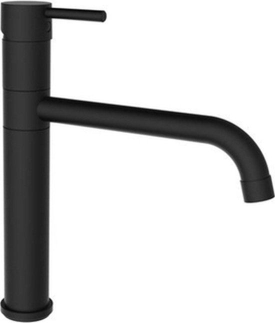 Plieger Napoli Keukenkraan - Mat Zwart - Draaibare Uitloop - 1 Greep