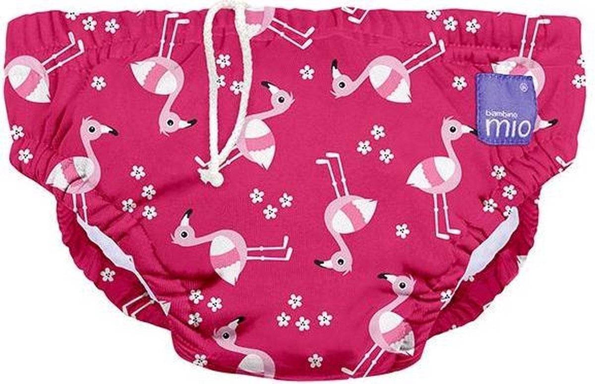 Bambino Mio Wasbare Zwemluier Flamingo Roze - 6 - 12 maanden roze