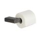 Geesa Shift Toiletrolhouder Zonder Klep met Diagonaal Strepenpatroon Zwart