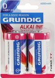 Grundig LR20 Piles Alcalines - 6000 mAh - 1.5V - 2 Pièces