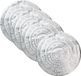 Krist+ Placemat - Set van 4 - Metallic Zilver - Rond - 38 cm - Kunststof