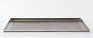 Pentole Agnelli Bakvorm en pizza, rechthoekig, microgeperforeerd, gat 2 mm van legering 3003, aluminium, 80 x 60 x 2 cm
