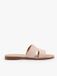 Ryłko Femme Pantoufles H Beige Cuir Semelle Plate Taille 38