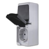 REV AquaMini stopcontact - A/W schakelcombinatie vochtige ruimtes, IP54