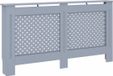 vidaXL Cache-radiateur 152x19x81 cm MDF anthracite