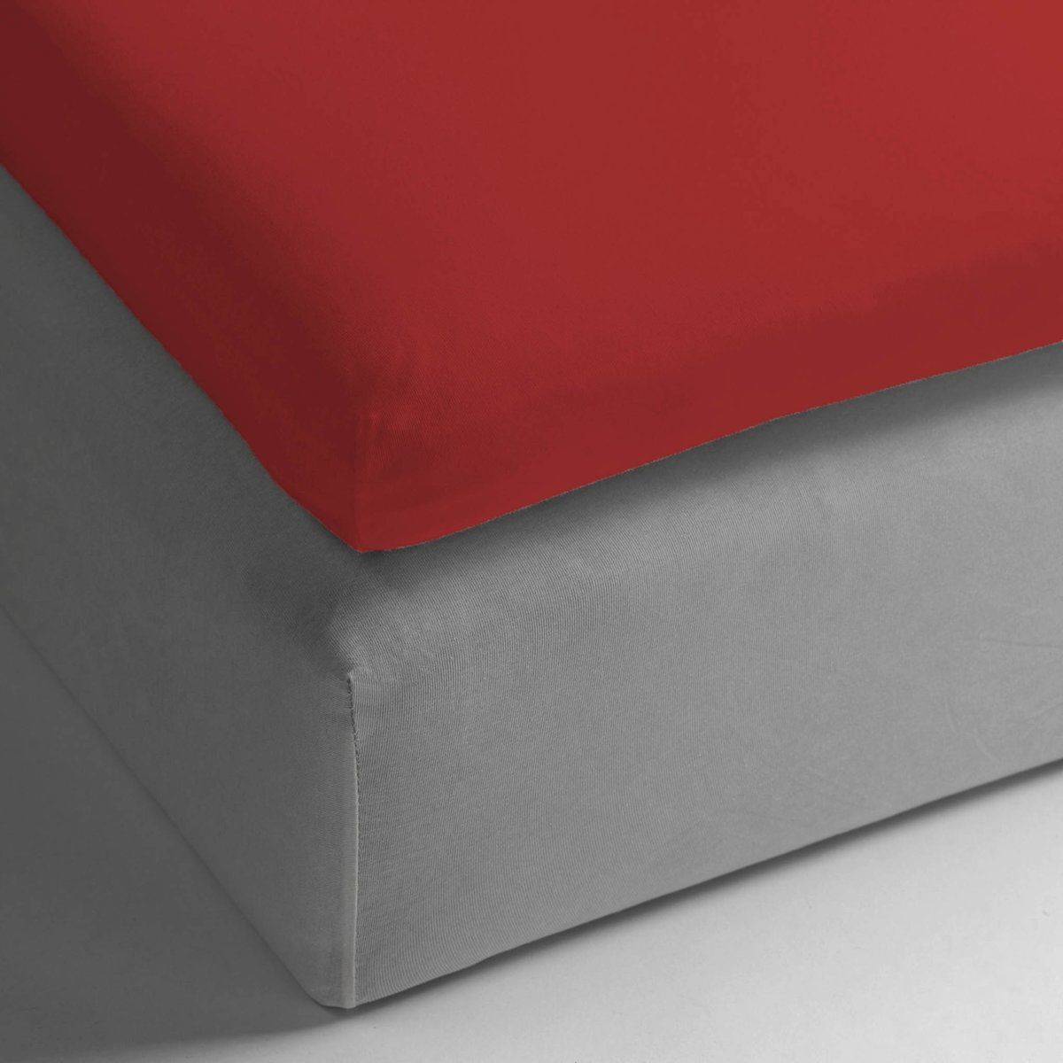 Heckett & Lane HnL Living - Topper Hoeslaken - Katoen Perkal - 200x200 cm - Rood