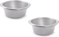 PLASTICFORTE Afwasteil - 2 stuks - 15 liter - Rond - Zilvergrijs