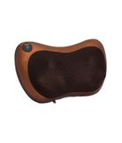 TEMPO DI SALDI Elektrisch massagekussen met warmte, 31,5 x 19,5 x 10,5 cm, van kunstleer, nekmassageapparaat voor auto, huis en kantoor