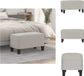 vidaXL Bankje 70x35x41 cm microvezelstof lichtgrijs
