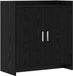 vidaXL Dressoir Zwart eiken 72 x 36 x 80 cm Bewerkt hout