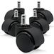 Ofituria 5 stuks rubberen wielen voor bureaustoelen, bureaustoelen en gaming-stoelen, draaibaar, 11 x 22 mm, duurzaam en krasbestendig (50 stuks)