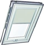 Origineel Roto Origineel Roto Rolgordijn Exclusiv ZRE - Geleiderail Zilver - Daglichtrolgordijn Voor Roto Dakvensters Serie Designo R6/R8, i8 en Classic 64/84 - Maat 134/078 | 13/07 - Kleur Stof Lichtgrijs