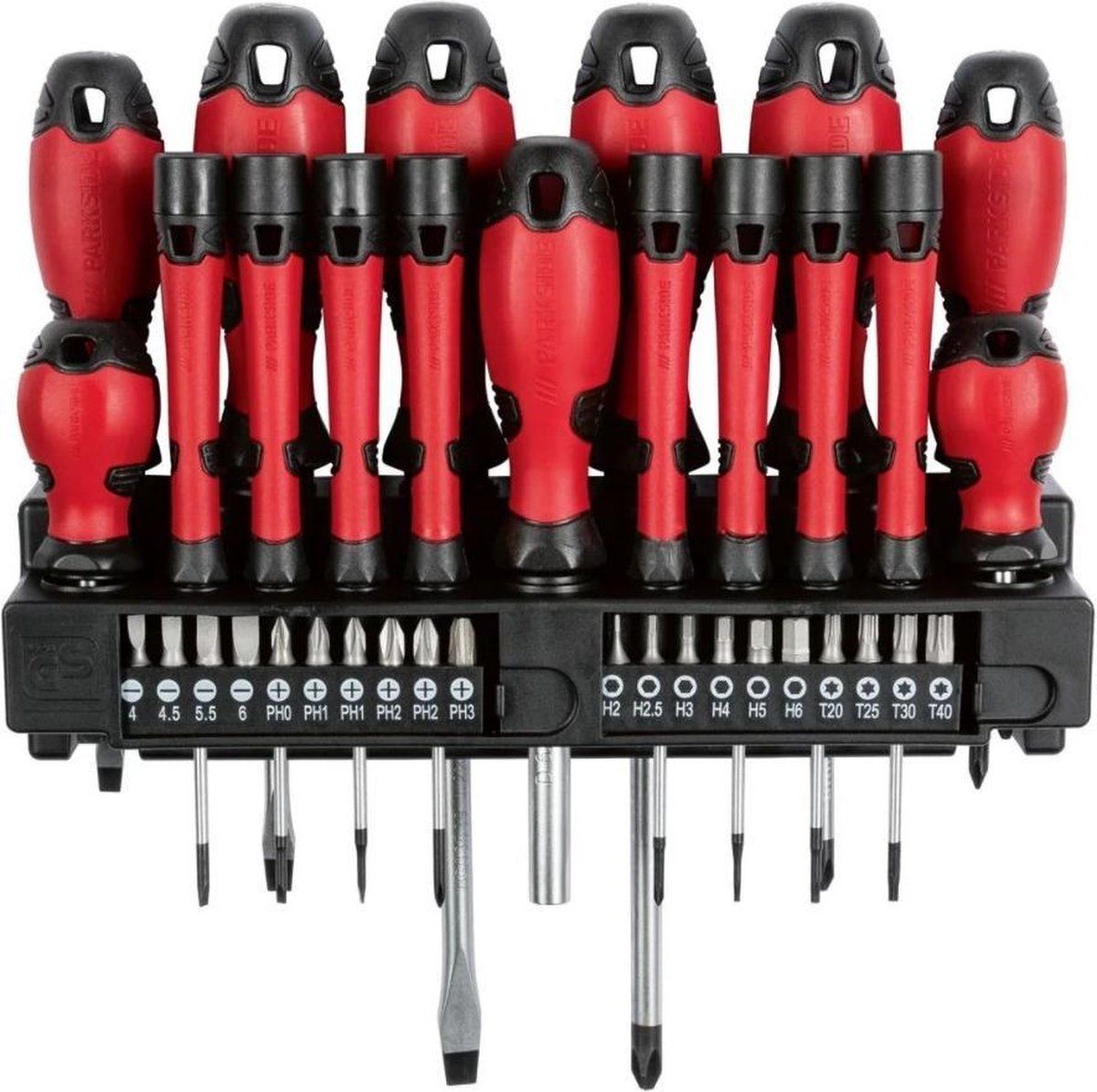PARKSIDE® Schroevendraaierset, 37-delig, met muurbeugel, magnetische punt