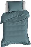 De Witte Lietaer Dekbedovertrek Katoen Satijn Olivia - Eenpersoons - 140 x 200/220 cm - Groen