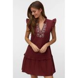 VERO MODA VMDICTHE EMB SHORT DRESS WVN GA Dames Mini jurk Katoen Andorra M
