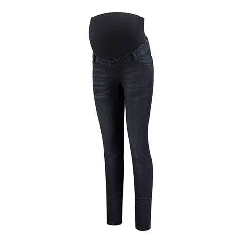 LOVE2WAIT high waist zwangerschaps skinny jeans dark blue denim