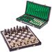 Jeu d'échecs 35x35 cm, pièces d'échecs en bois et échiquier en bois