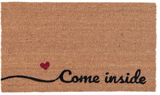 Clayre & Eef Deurmat 75x45x2 cm come inside - Bruin