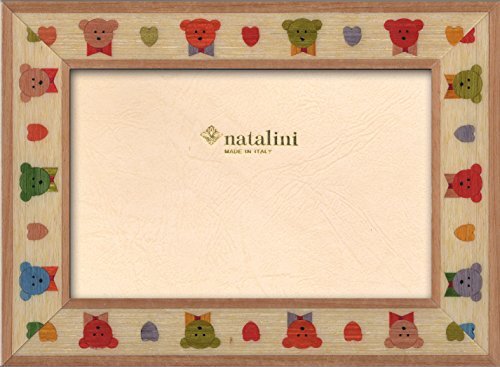Natalini ORSETTI 10X15 fotolijst met ondersteuning voor tafel, tulipwood, natuurlijk hout, 10 x 15 x 1,5
