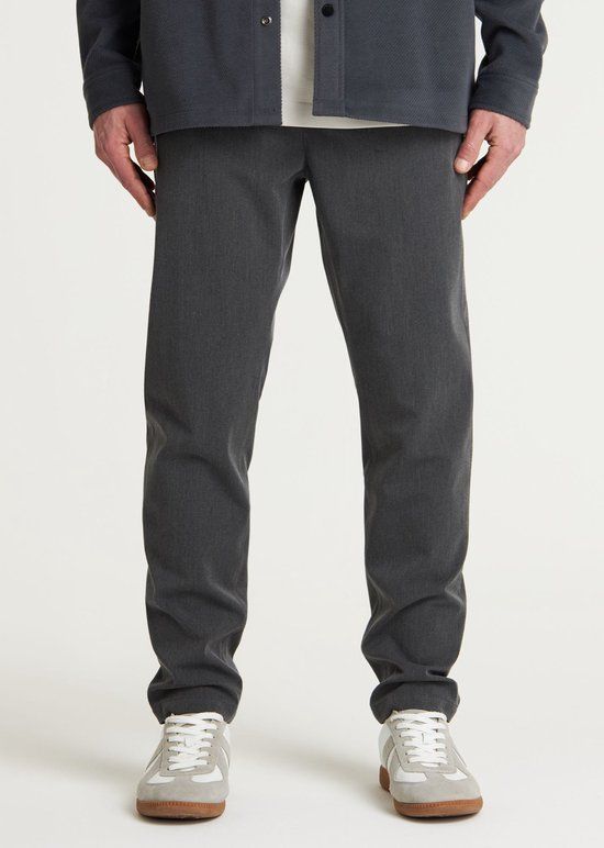CHASIN' Heren Chino - Stone Dual - Donkergrijs