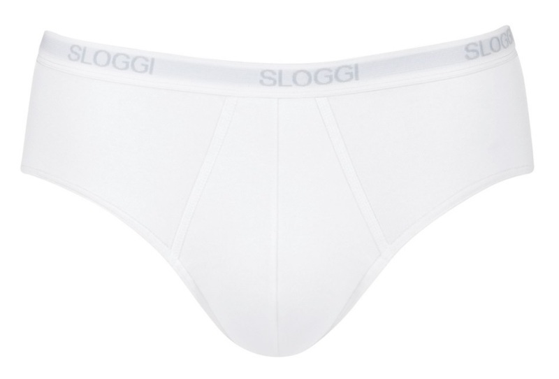 sloggi Basic midislip set van 2 heren Wit