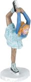 Luville Figure Skating Woman Blauw, Beige, Wit Hars 9 cm