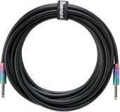 Ibanez GL20 Glideline Gitaarkabel Zwart met Multi Color Plugs 6 Meter