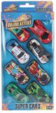Van Manen Veenendaal BV Roadblasters Auto's Die Cast Pull Back 7,5cm, 8st.